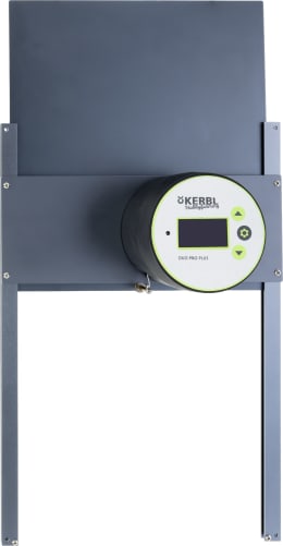 Produktbild: KERBL Hühnerklappe Duo Pro Plus mit automatischer Steuerung, Klappe und Führungsschienen
