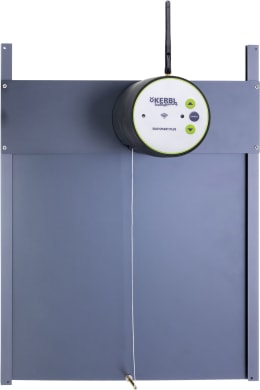 Produktbild: KERBL Hühnerklappe Duo Smart Plus 400 x 360 mm Set mit WLAN-Steuerung und Schienen für Geflügelställe, 70533