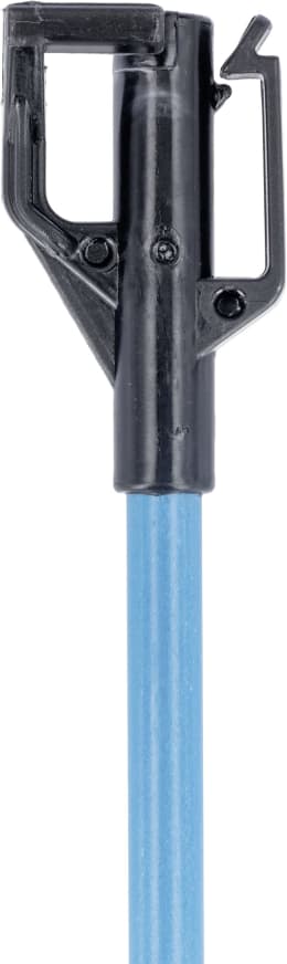 Produktbild: Ako Zaunpfahl compact+ aus Fiberglas in blau mit schwarzem Kunststoffkopf