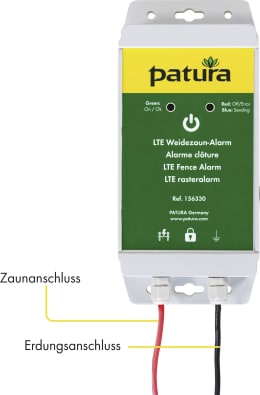 Produktbild: Patura Weidezaunalarm für Überwachung Weidezaun über LTE-M (4G/5G)