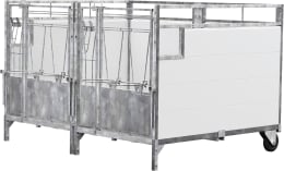 Lifestyle: KERBL Kälberbox mit 2 Liegeplätzen, B x H x T innen 207 x 163 x 118,5 cm