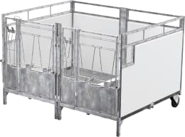 Produktbild: KERBL Kälberbox mit 2 Liegeplätzen, B x H x T innen 207 x 163 x 118,5 cm
