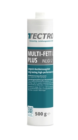 Produktbild: TECTROL MULTI-FETT LZR PLUS 500 g Kartusche NLGI 2 Schmierfett, Langzeitfett Zentralschmieranlagen, Lithium