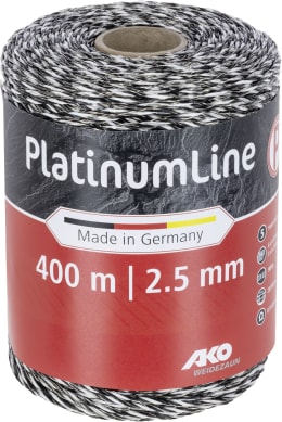 Produktbild: Ako Litze PlatinumLine 400 m, schwarz, weiß, Ø 2,5 mm, 442834