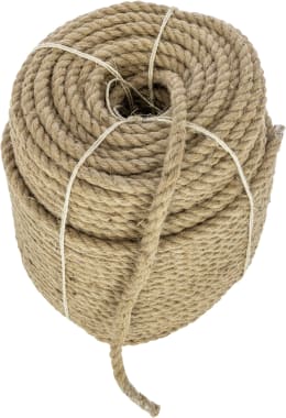 Produktbild: KERBL Spielseil 10 mm x 220 m, 100 % Jute, für Ferkel, Mastschweine, Sauen, Kälber, Geflügel