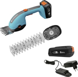 Produktbild: GARDENA Akku-Grasschere PowerCut 20, Schnittlänge 80 mm, 200 mm, mit Akku/Ladegerät, 14750-55