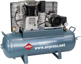 Produktbild: Airpress Kompressor K 100-450 100 l-Behälter, Abgabeleistung 238 l/min, 12 bis 14 bar, 36512-N