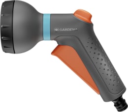 Produktbild: GARDENA Gartenbrause Classic in Grau mit orangefarbenen Griffen