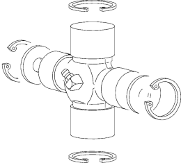 Technische Zeichnung: Walterscheid Kreuzgarnitur WW80°, PW80° Standard