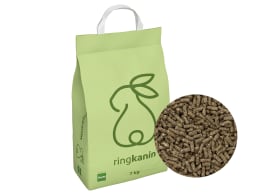 Produktbild: ringkanin Kräuter schmackhaftes Kaninchenfutter, Nagerfutter, Hasenfutter mit Kräuterextrakt Pellet 7 kg Sack
