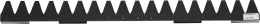 Produktbild: ESM Mähmesser 91 cm, ohne Verstärkung, für Universal-S-Klappbalken Balkenmäher Agria, AL-KO, Benassi, Husqvarna