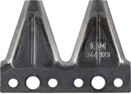 Produktbild: ESM Doppelklinge 73 x 101,6 x 2 mm, gewölbt, für Agria, Al-Ko, ESM, Iseki