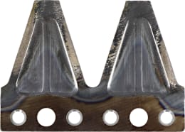 Produktbild: ESM Doppelklinge 73 x 101,6 x 2 mm, gewölbt, für Agria, Al-Ko, ESM, Iseki