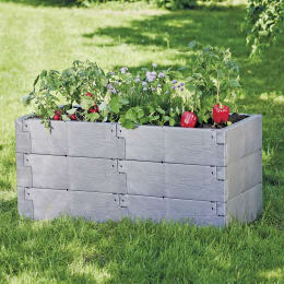Lifestyle: JUWEL Hochbeet Timber 3er-Set inkl. gratis Pflanzregal