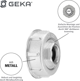 Produktbild: Geka® Adapter G 3/4 IG, S 60 x 6 IG für IBC-Tank