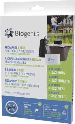 Produktbild: Biogents Lockstoff BG-Sweetscent für 6 Monate, für Mückenfalle BG-Mosquitaire, Aero Trap, 86601362_DE