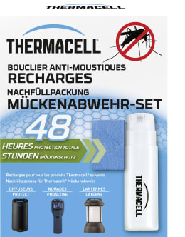 Set: Thermacell Wirkstoffplättchen mit Gaskartuschen zur Mückenabwehr, für 15 m², 48 Stunden Schutz, 86601878