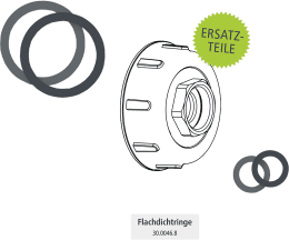 Set: Geka® Adapter G 3/4 IG, S 60 x 6 IG mit Kugelhahn und GeKa Schnellkupplung, für IBC-Tank