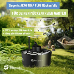 Set: Biogents Mückenfalle AERO TRAP Plus gegen Stiche von Stechmücken, Tigermücken, mit CO₂-Set, 86601981