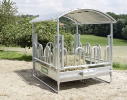 Lifestyle: KERBL Heuraufe 2,12 x 2,50 x 2,12 m 12 Fressplätze, feuerverzinkt, für Rinder und Pferde