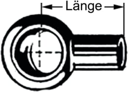 Technische Zeichnung: Ringlötstück Stahl, blank, geölt, DIN 7642