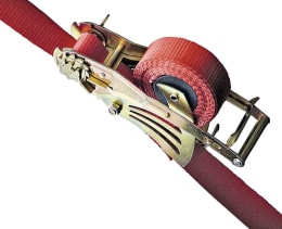 Produktbild: QUICKLOADER® Automatik-Zurrgurt mit Ratsche und rotem Gurtband