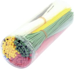 Produktbild: Kabelbinder 200 x 2,5 mm, farblich sortiert, 600 St.