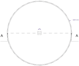 Technische Zeichnung: Eggenscheibe 610 x 6 mm ZB Vierkant, 31 x 31 mm, gewölbt, glatt