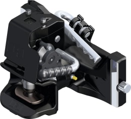 Produktbild: Rockinger Zugmaul automatisch mit Adapterplatte in schwarz