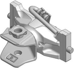 Produktbild: Rockinger Zugmaul RO810D mechanisch mit Adapterplatte, Ø Bolzen 31,5 mm