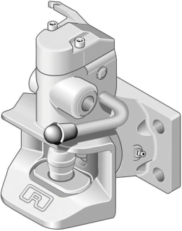 Produktbild: Rockinger Zugmaul RO873B automatisch mit tieferem Maulgrund und Flansch, Ø Bolzen 36 mm