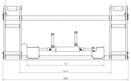 Technische Zeichnung: Schneider Schnellwechselrahmen hydraulische Zentralverriegelung