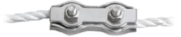 Produktbild: Patura Seilverbinder aus Metall für Weidezaunseile bis 6 mm mit zwei Schrauben