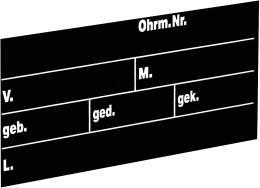 Detailbild: KERBL Stalltafel 400 x 220 mm, Kunststoff, schwarz, 292