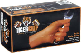 Produktbild: Einmalhandschuhe Tiger Grip, Nitril, orange