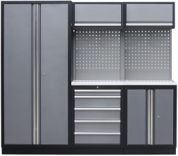 Produktbild: KUNZER Werkstattschrank 1 2.000 x 2.275 mm mit Edelstahl-Arbeitsplatte