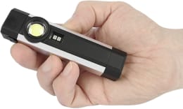 Produktbild: KUNZER LED-Akku-Arbeitsleuchte 250 lm, 70 lm Arbeits-/Kopflicht, UV-Licht