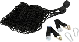 Set: KERBL Gepäcknetz 120 x 100 cm, Maschenweite 25 x 25 mm, für Kofferraum