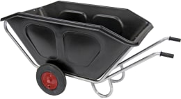 Produktbild: Growi® Schubkarre Compactkarre Mulde 500 l, PE (Polyethylen) kippbar