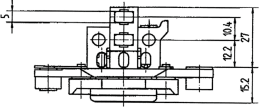 Technische Zeichnung: Lichtmaschinenregler Bosch EL 14,1 V, 4C 14,0 – 14,4 V, Ø 32 mm, Regelung negativ