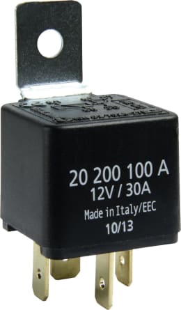 Produktbild: Herth + Buss Relais 12 V 30 A, 4-polig, Schließer, mit Haltelasche