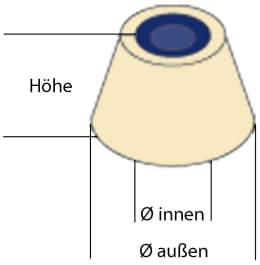 Technische Zeichnung: Luftfilter Ø x H 56 x 110 x 63 mm für Motor Robin EY 15D, WIisconsin WI-185