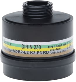 Produktbild: Ekastu Partikelfilter Dirin 230 A2 B2 E2 K2-P3 RD mit Schraubgewinde, schwarz