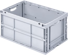Produktbild: ALUTEC Obstkiste 64 l klappbar, geschlossen, lebensmittelecht B x H x T: 600 x 320 x 400 mm