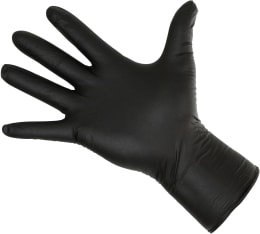 Produktbild: KERBL Einmalhandschuhe Nitrile Long Black 50 St.