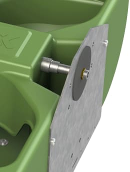 Produktbild: KERBL Weidetränke S60 58 l, für Weidefass, Rohrmontage, Wandmontage