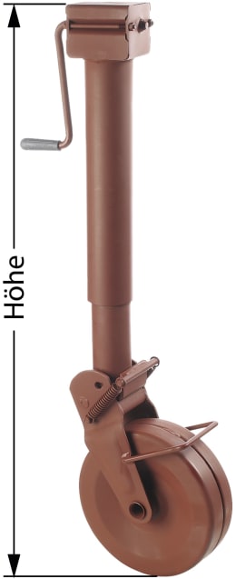 Produktbild: Stützrad Stützlast 2.000 kg, Rohr 90 x 460 mm, leicht, halbautomatisch, Blockierungsfeder