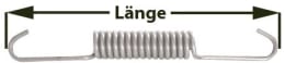Produktbild: Zugfeder 110 mm für Bremsbacke Achse ADR, FAD