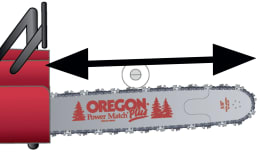 Produktbild: Oregon® Führungsschiene für Kettensäge mit montierter Sägekette