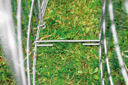 Produktbild: bellissa Hochbeet (Gabione) rund silber inkl. Trennfolie, 92 x 40 cm
